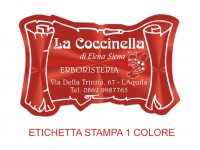 Etichette adesive per erboristerie, cosmetica, cosmesi (mm 55X36)  (cod.3M )